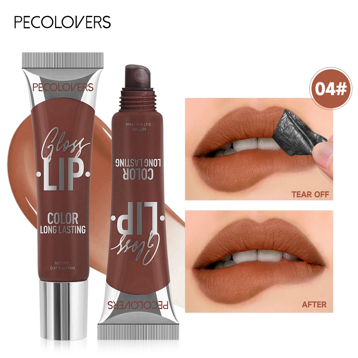 Waterproof Long-lasting Peel Off Lip Gloss Tattoo Matte Natural Look Qme 05