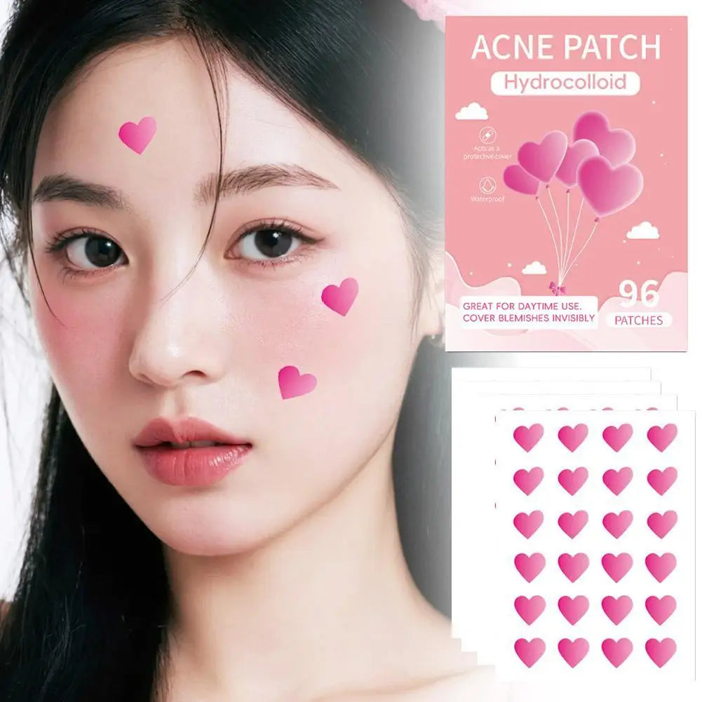 96Pcs Acne Patch Repair Acne Cleansing Invisible Breathable Waterproof Acne Cleansing Concealer Fade Clean Qme