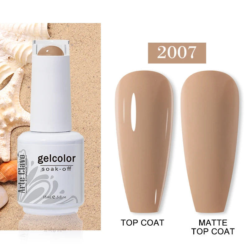 Arte Clavo Autumn Nail Gel Polish Caramel Winter Soak Off UV LED Art