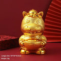 Creative Horse Ornament Lucky Traditional Home Statue Ingot Can Be Rotated Home Decoration Office Desktop Decoration Qme A2