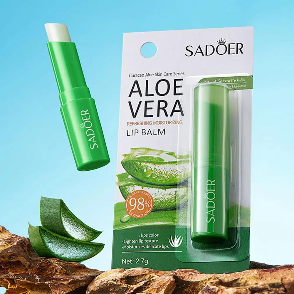 Vitamin C Aloe Coconut Lip Balm Moisturizing Anti Cracking Hydrating Repair Nourishing Lipstick Lips Skin Care Products Qme