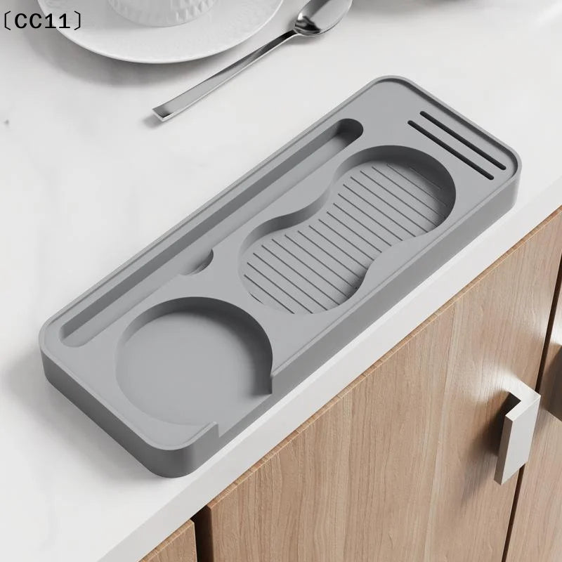Non Slip Silicone Coffee Tamper Pad Storage Holder Espresso Tools Qme