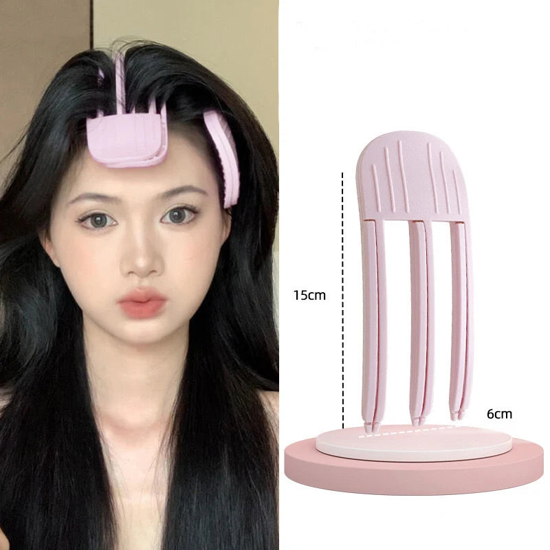 Fluffy Hairpin Curling Bangs Clips Hair Roots Volumizing Women Fixed Qme Lt Pk Three Tooth China Mainland