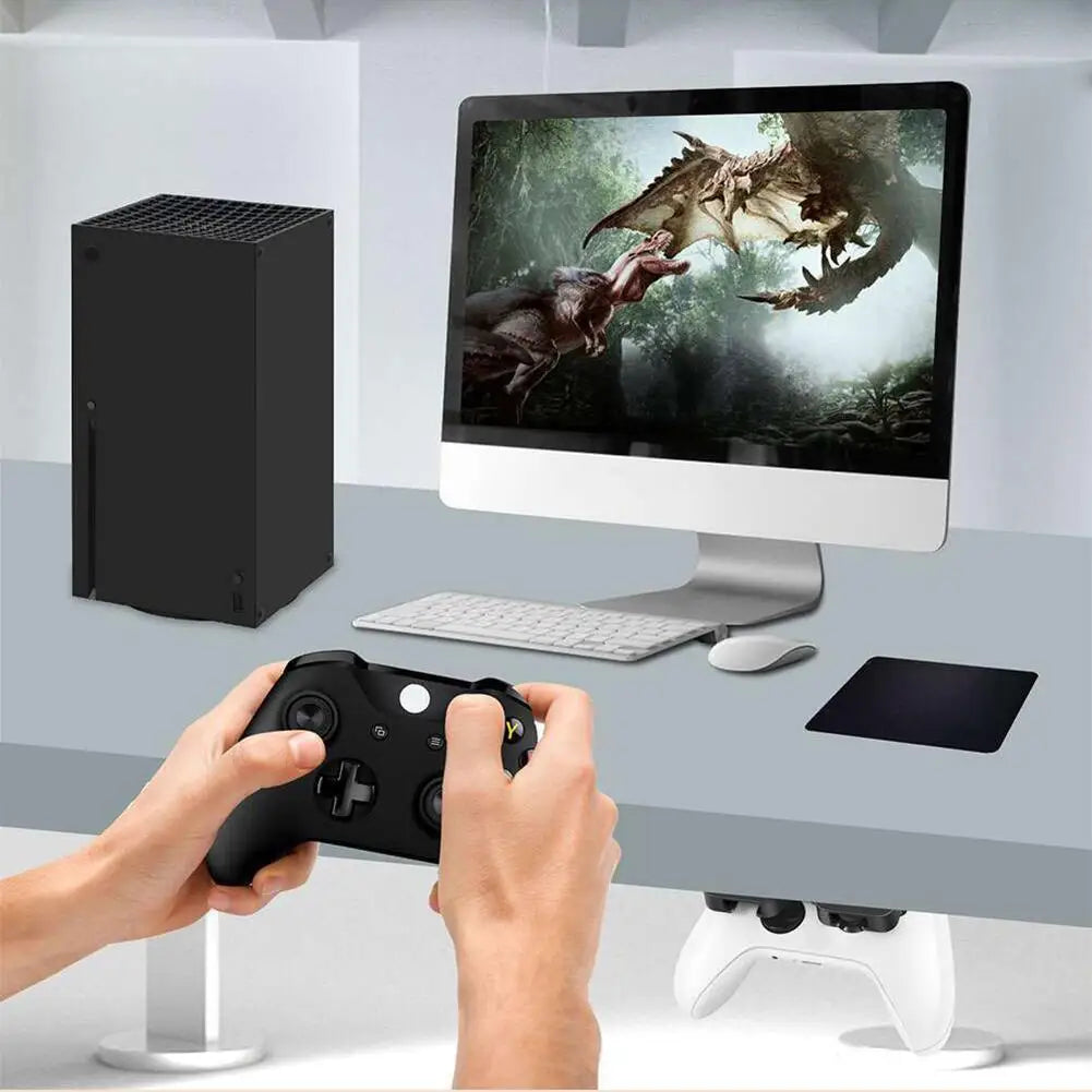 Hanging Controller Bracket Handle Gamepad Bracket Gamepad Holder Stand for Xbox One Xbox 360 Xbox One/Series S/X Qme