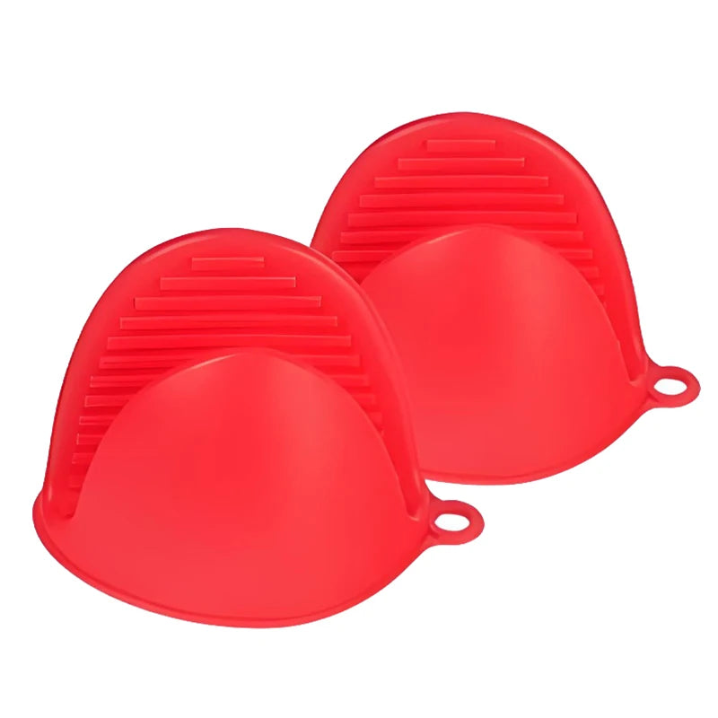 Thickened Silicone Heat Resistant Gloves Non Slip Oven Mitts Microwave Safe Kitchen Gloves For Baking Cooking Qme A8