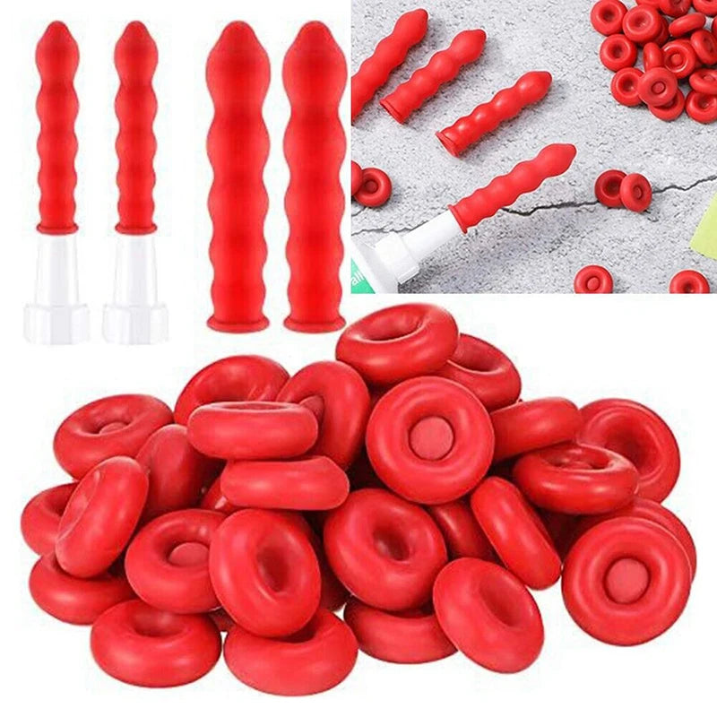 Caulk Cap Glass Glue Tip Sealing Barrel Mouth Protective Cover Qme Default Title