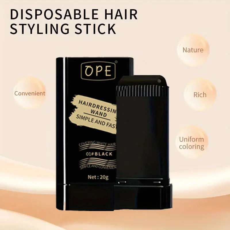 Three-color Hair Dye Stick Miracle Covering Gray Long-lasting Qme
