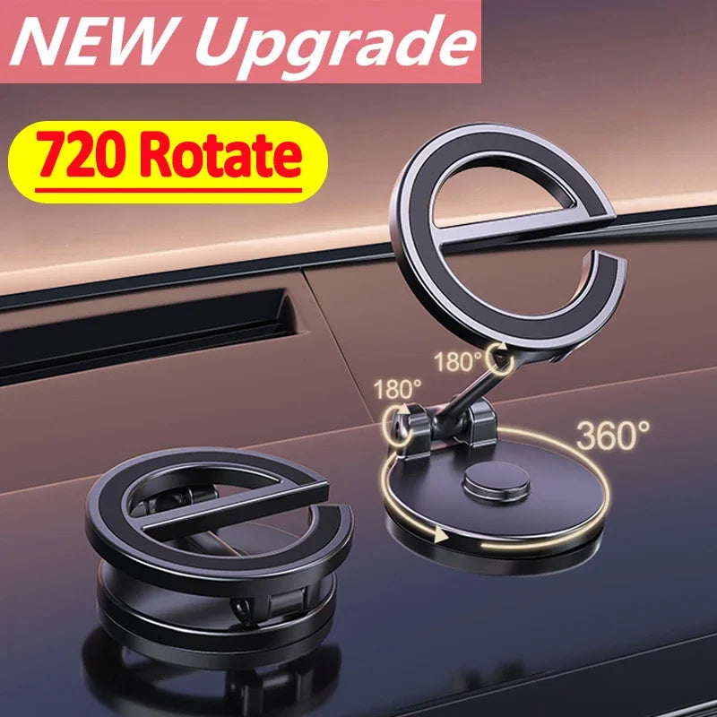 1080 Rotate Magnetic Car Phone Holder Stand Magnet Car Mount Support GPS Mobile Bracket in Car For Macsafe iPhone Samsung Xiaomi Qme