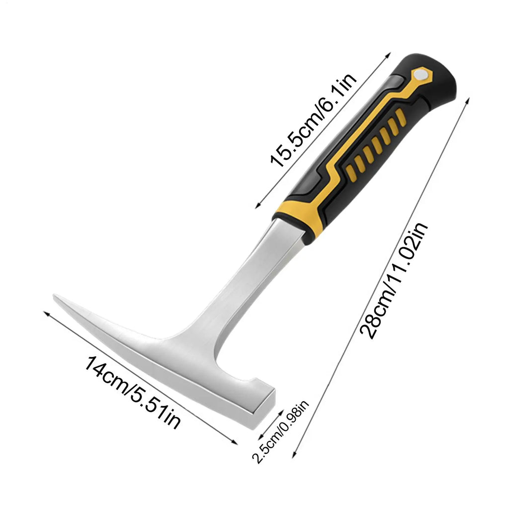 Rock Pick Hammer Ergonomic Grip Double Heads Rockhounding Men Women Qme