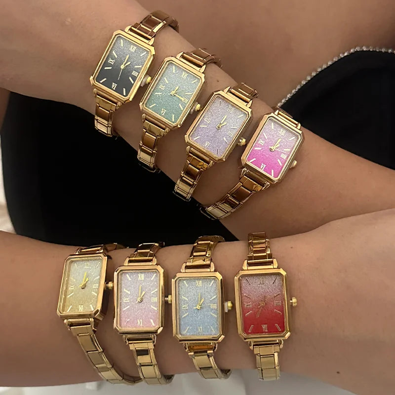 Wholesale 2026 Stainless Steel Watch Head Bracelet 9mm DIY Italian Charm Fashion High Quality Women Men's Premium Square Watches Qme