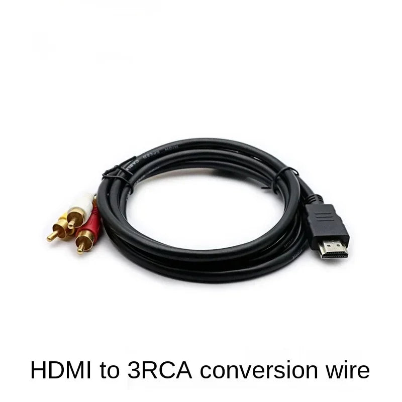 21PIN SCART Male TO 3RCA JACKS INPUT AV Adapter Adaptor Converter for TV DVD VCR Game Player NES SNES Qme