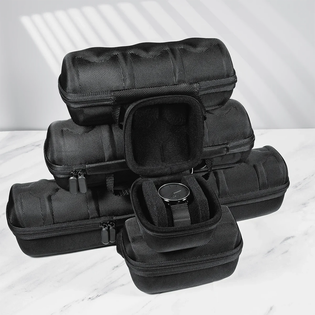 Watch Box Organizer Watch Travel Case Portable Storage Watch Display Holder for Wristwatches and Smart Watches Men Women gift Qme