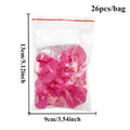 U-shaped nail protection cap - Leak-proof nail art protective cap, suitable for precise application of nail polish Qme Pink