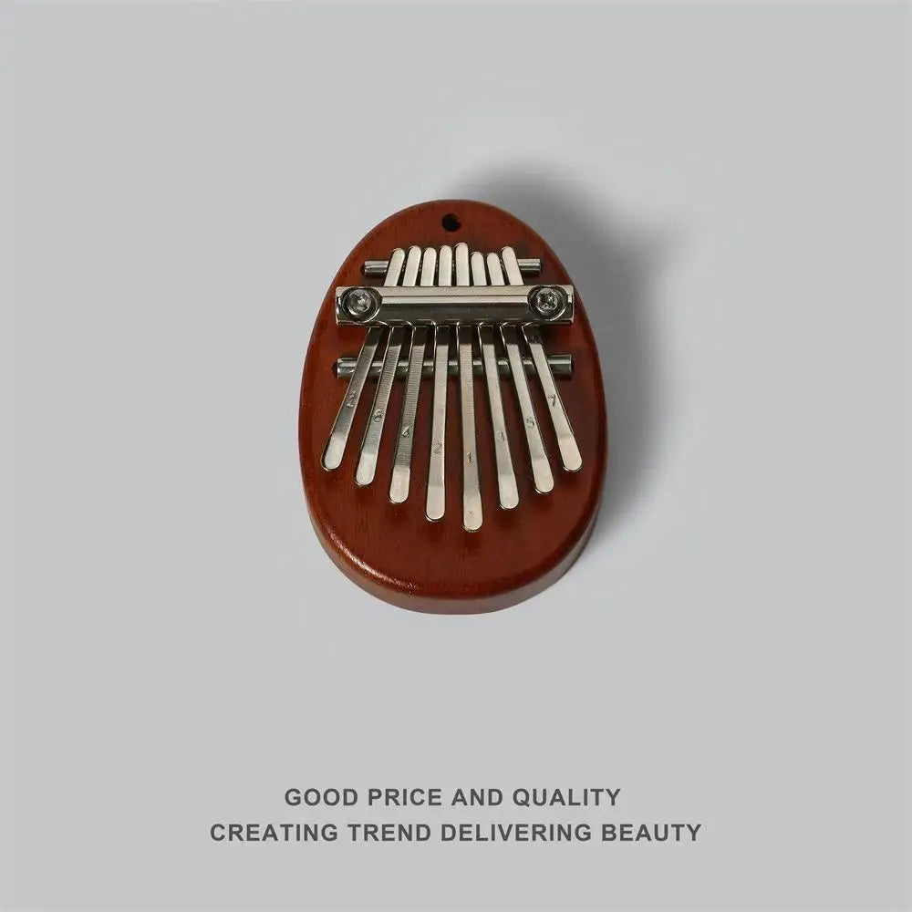 8 Key Mini Wooden Kalimba Exquisite Finger Thumb Piano Marimba Qme brown