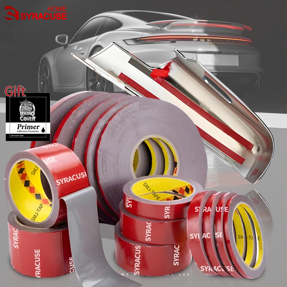 Strong Double Sided Adhesive Tape With High Viscosity For Automotive Use High Temperature Resistant Fixed Adhesive Patch Qme