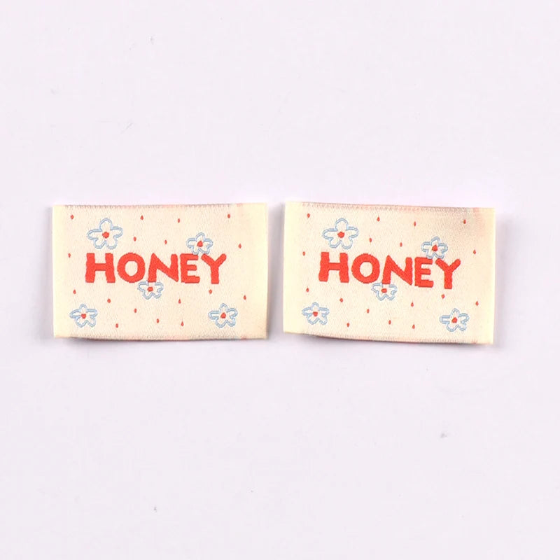 20pcs 18-53mm Cute Flower/Bear/Dog Fabric Labels, Handmade Sew On Tags for DIY Clothes Bags Crafts Decoration cp4294 Qme 44x30mm-5
