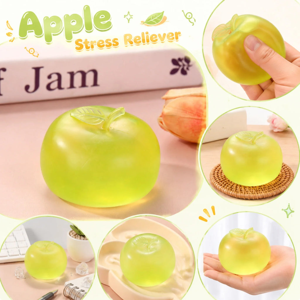 Fun Simulated Apple Slow-rising Gadget Toy Holiday Party Creative Decoration Props Stress-relieving Toy Novety Gift Qme