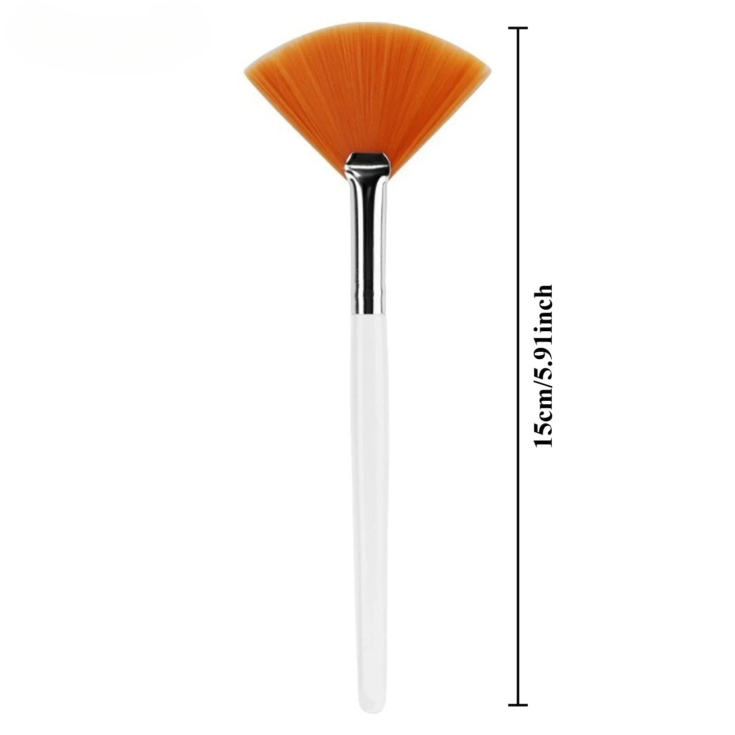 DIY Soft Fan Brush Face Mask Brushes Silicone Applicator Glycolic Qme Yellow