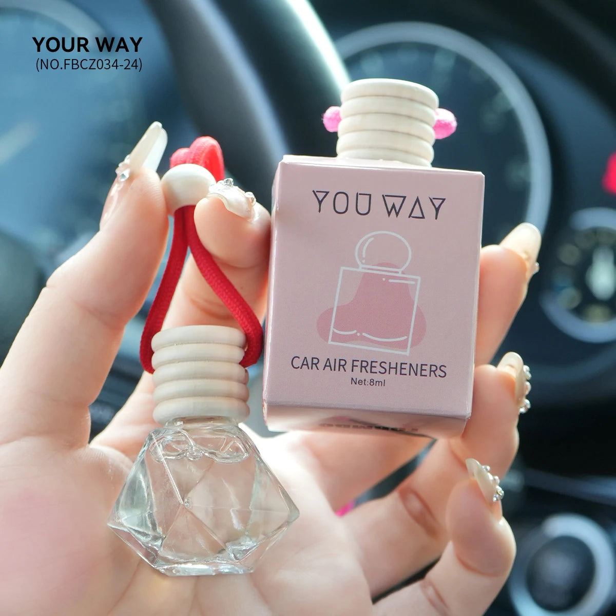 Hanging Rope Car Perfume Fragrance Remove Odor Lasting Special Qme 034 YOUR WAY