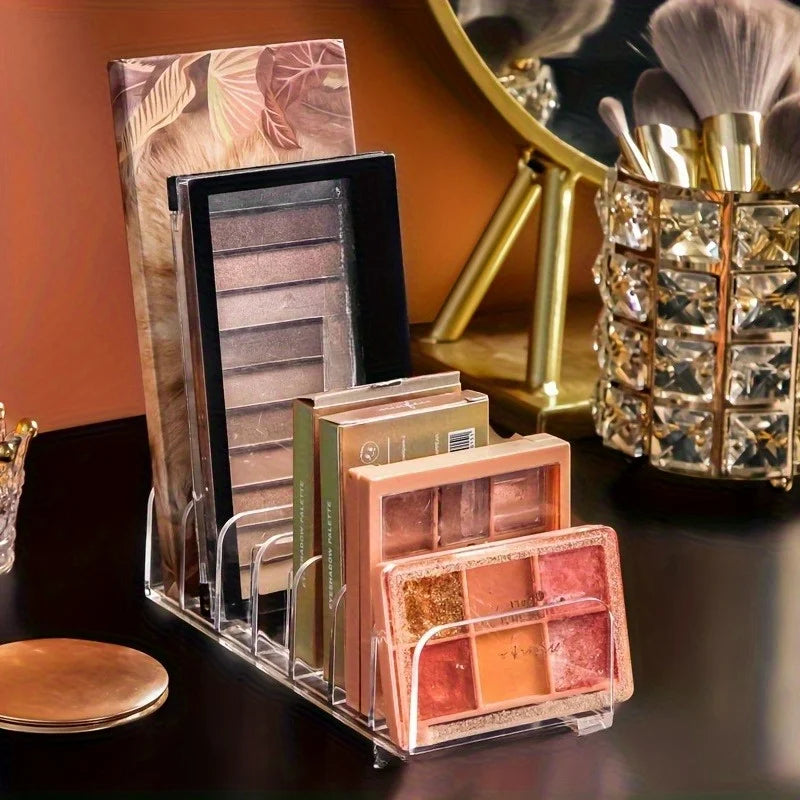 New Eyeshadow Palette Storage Boxes, Powder Drawer, Transparent Plastic Desktop Storage Rack for Cosmetics And Blush Qme