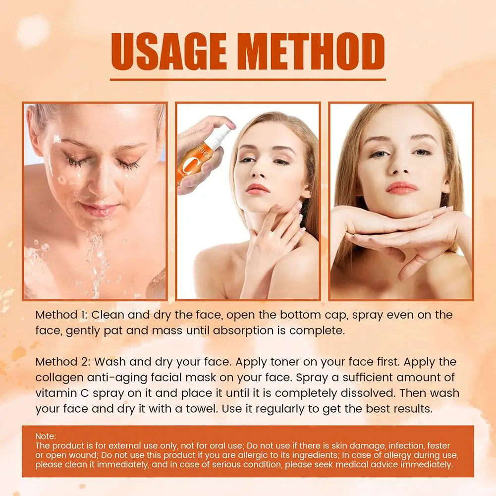 Vitamin C Moisturizing Mist Hyaluronic Nourishing Essence Improve Qme
