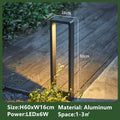 IP54 Outdoor 6W Led Garden Light Modern Aluminum Led Lawn Lamps Landscape Spotlight for Garden Yard AC85-265V 80cm Qme Warm white L60cm