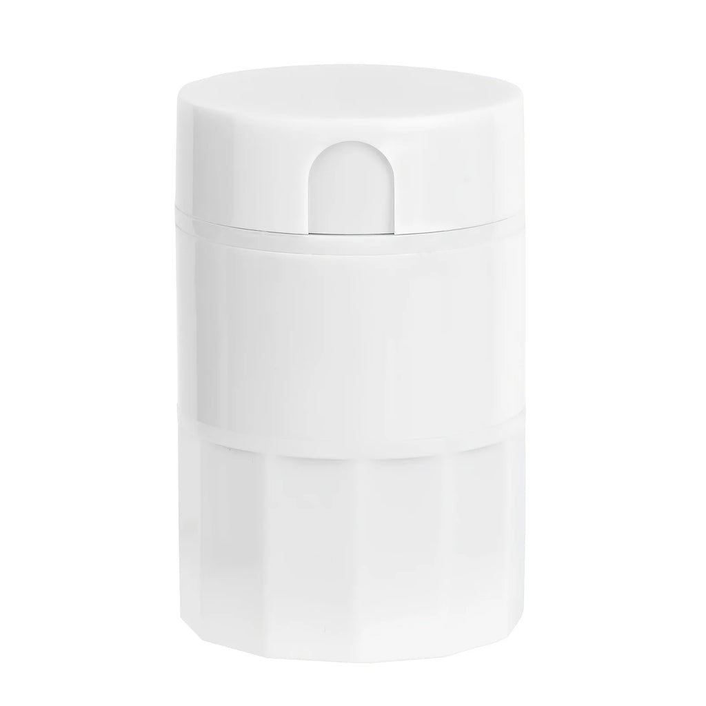 Four-in-One Pill Cutting and Grinding Set - Crusher and Storage Box - Portable Mini Medicine Storage Box, Suitable for Pills Qme White