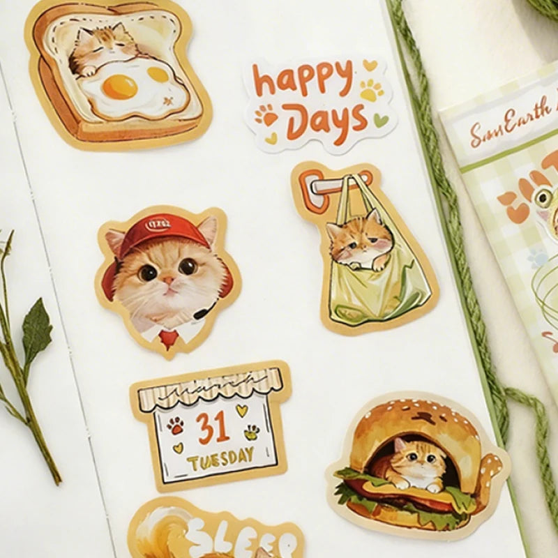 3 Bags Pet Party Sticker Pack, Cute Pet Poses for Various Scenes, Fit for Multiple Journal Styles, Versatile High-Value Sticker Qme