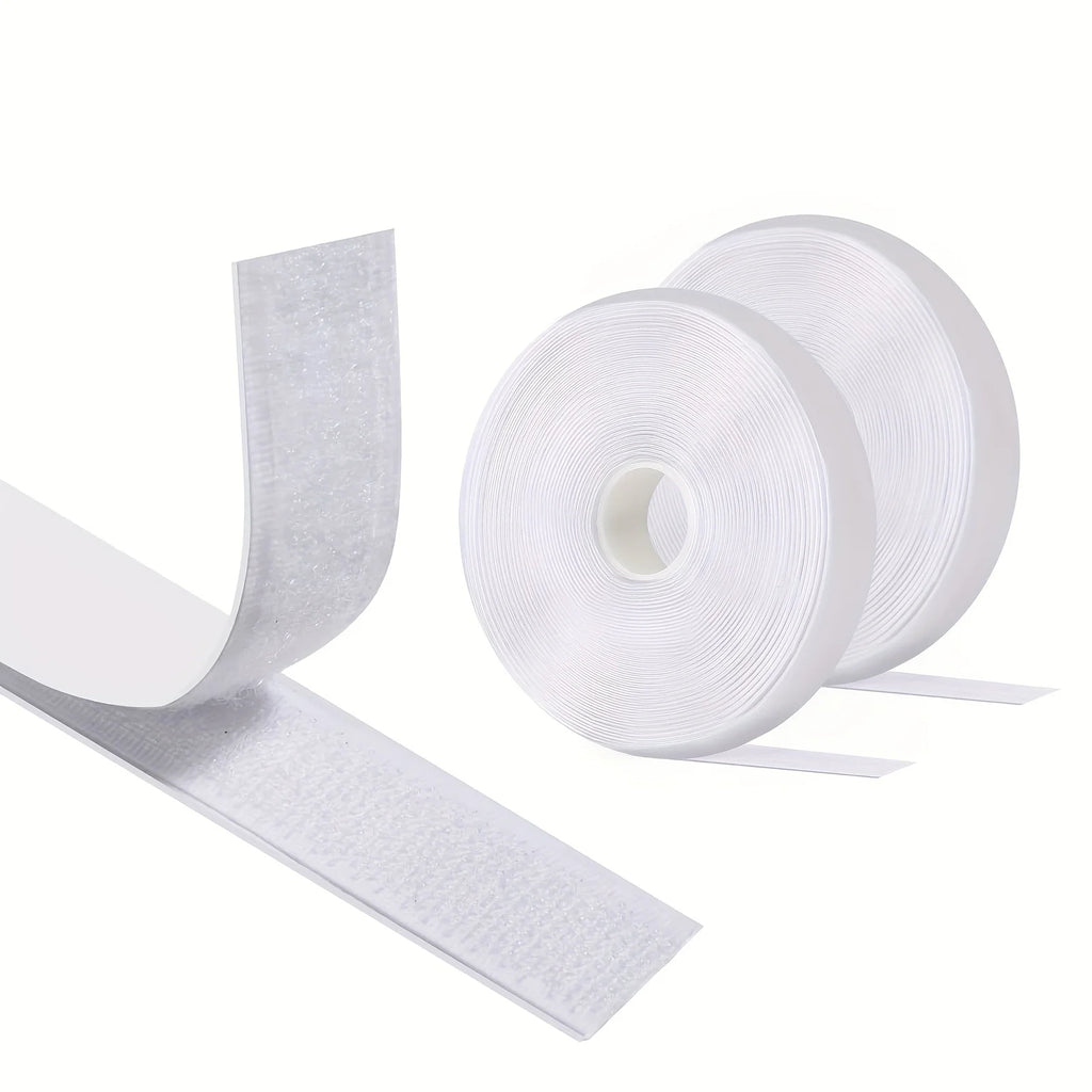 Self-Adhesive Hook and Loop, Fabric Double-Sided Tape with Tear-Apart Strong Adhesive Suitable for Fabrics, Mosquito Nets Qme