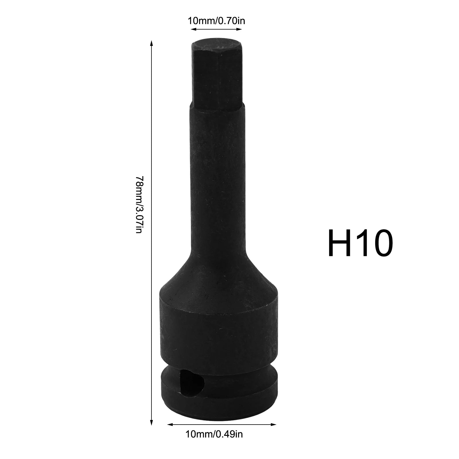 1Pcs 4mm-19mm Electric Drill Socket Adapter 12.5mm Square Interface Hexagonal Head Socket Wrench For Factory/Repair Shop Qme H10