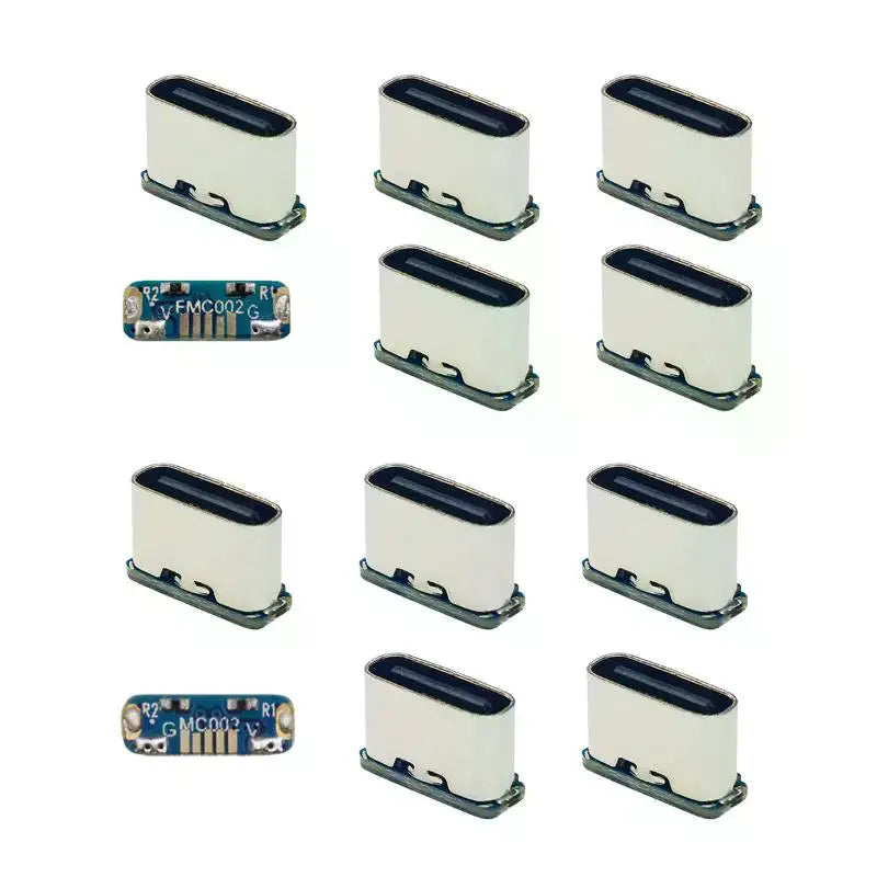 2Pcs Charging Port For PCB Soldering DIY Repair Adapter USB Connector Type C Female Jack 5Pin SMD SMT Type-C Socket Qme