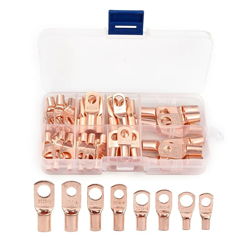 Ring-type connector SC6-25 for wire connectors - pure cable - electrical crimp terminal connector kit Qme