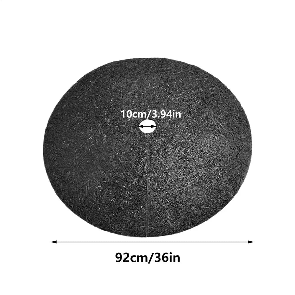 Tree Mulch Ring Non-woven Reusable Cover Plant Protector Mat Outdoor Qme 36 in