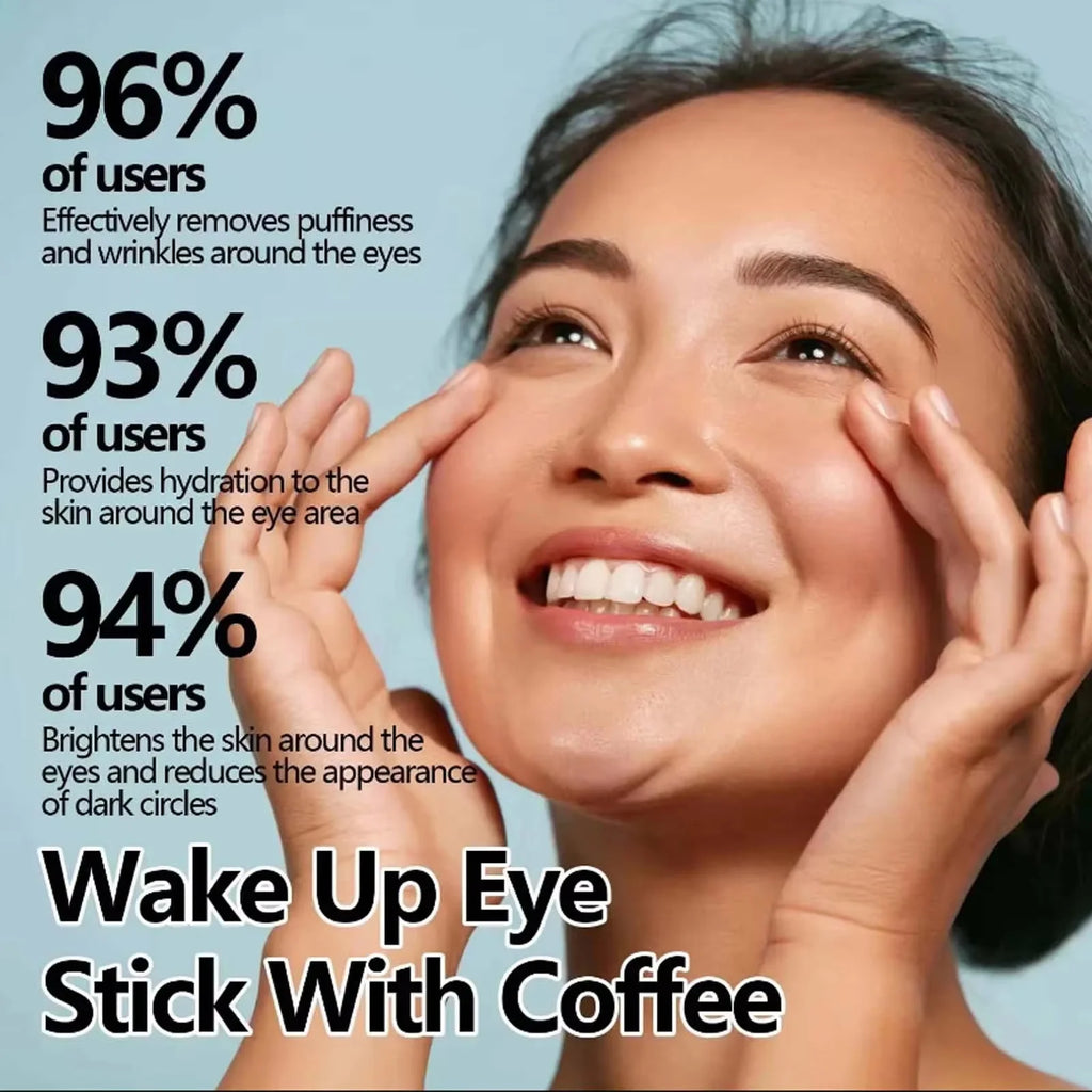 Snail Mucin Eye Cream Stick Wrinkle Removing Lightening Dark Circle Remove Eye Bag Anti-Puffiness Firming Fade Fine Lines Qme