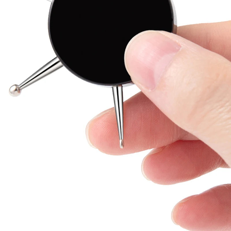 6 Head Nail Art Dotting Tools Disc Drill Point Dot Painting Pen Qme