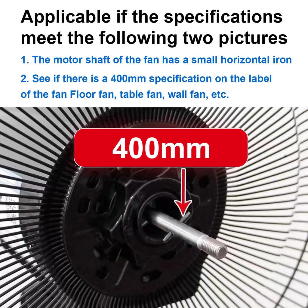 Replacement Parts for Fan 40cm Electric Universal Parts with Nut Cover Wall Fan Leaves Replacement for Indoor Desk Office Dorm Qme