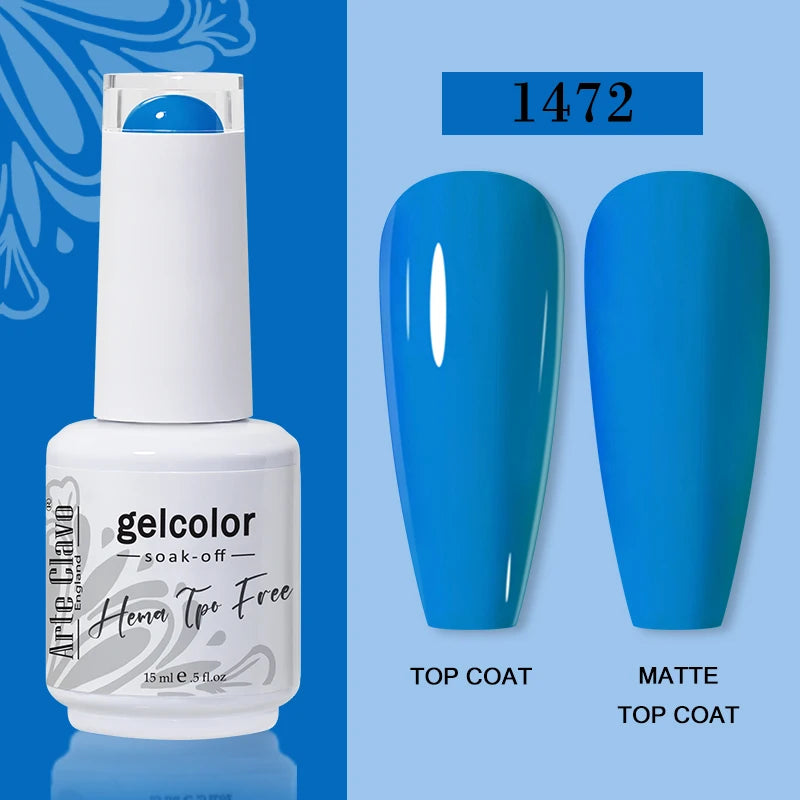 Arte Clavo Summer Nails Tip Candy Series Jelly Gel Nail Polish Blue