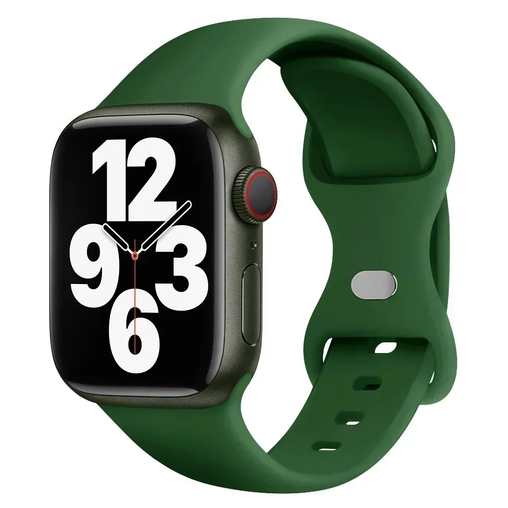 Silicone Band Apple Watch 10 9 8 7 6 5 4 3 SE Strap IWatch Ultra 2