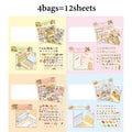 4 Bags Vintage Convenience Store Scene Stickers, Nostalgic Snack Themed, Vivid Details, Perfect for Journaling Relaxation Crafts Qme A