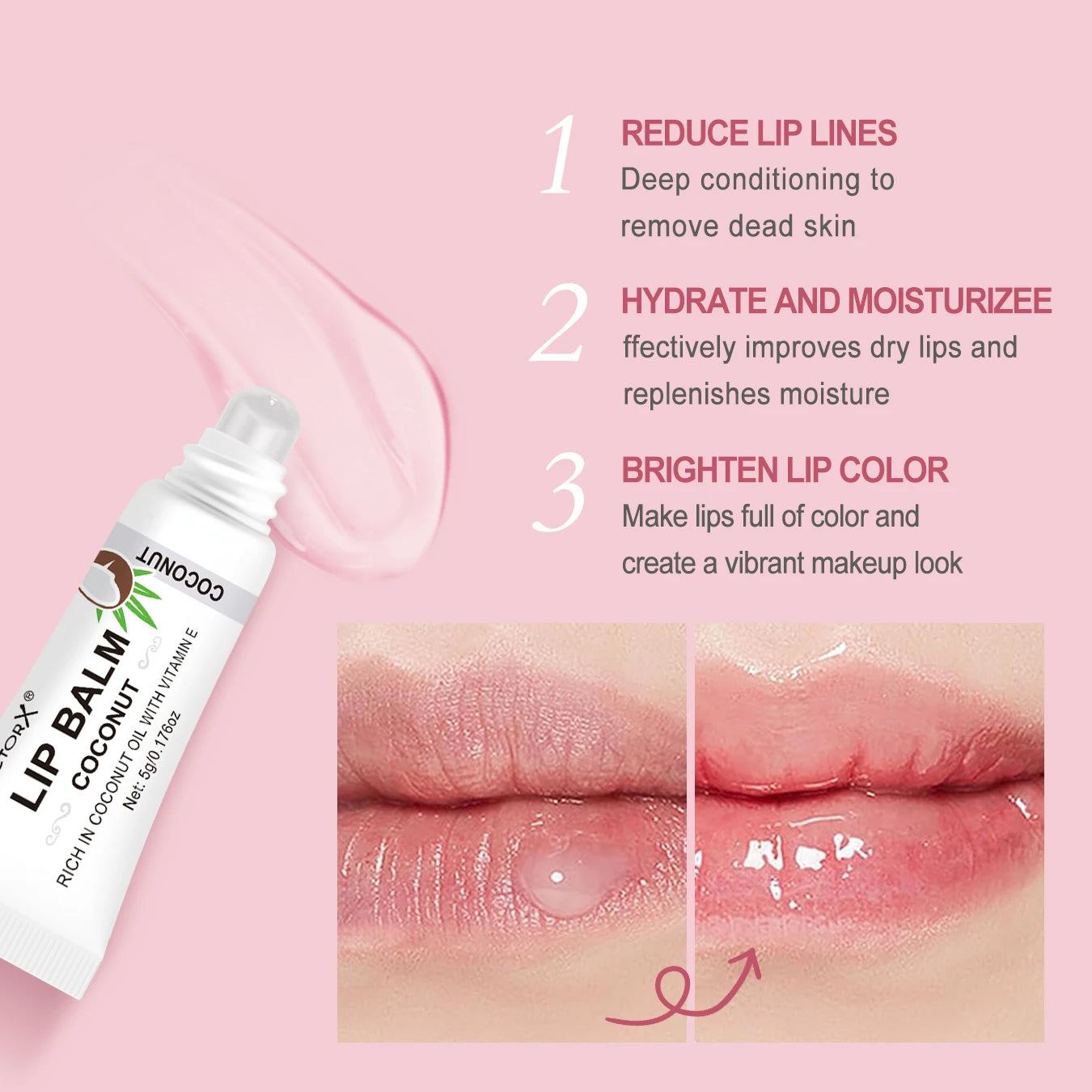 12 Pieces/Box of Unique Gift 6-Color Lip Gloss Set for Moisturizing and Brightening, Lip Color Regulator, Mother's Gift for Than Qme