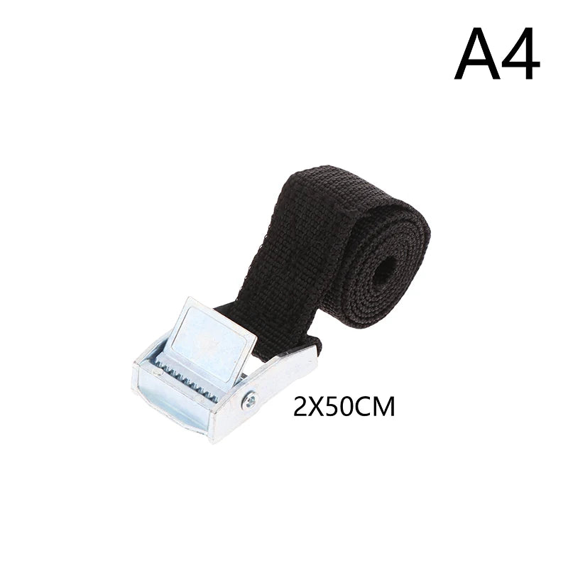 Buckle Tie-down Belt Cargo Lashing Straps Car Motorcycle Bike Metal Qme 20X500MM