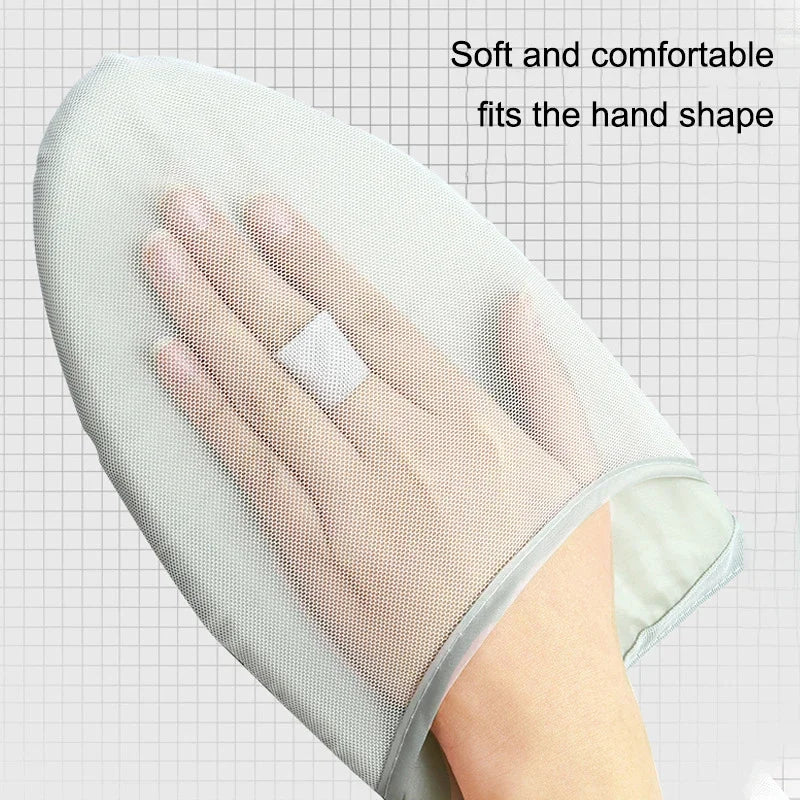 Garment Steamer Ironing Glove Anti Steam Mitt Finger Loop Heat Qme