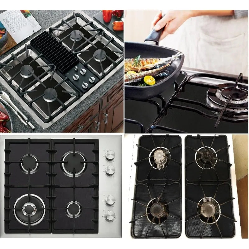 1 Reusable Gas Stove Protector Pad Non-stick Heat Resistant Washable Qme