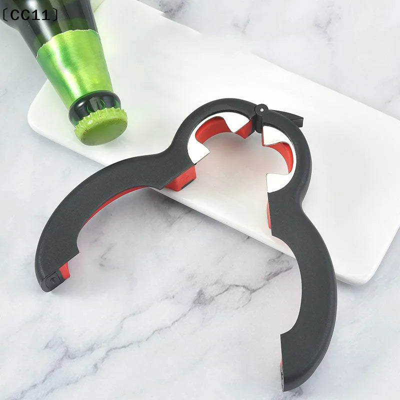 Can Opener Multi Functional Beverage Bottle Cap Twister Anti Slip Jar Qme