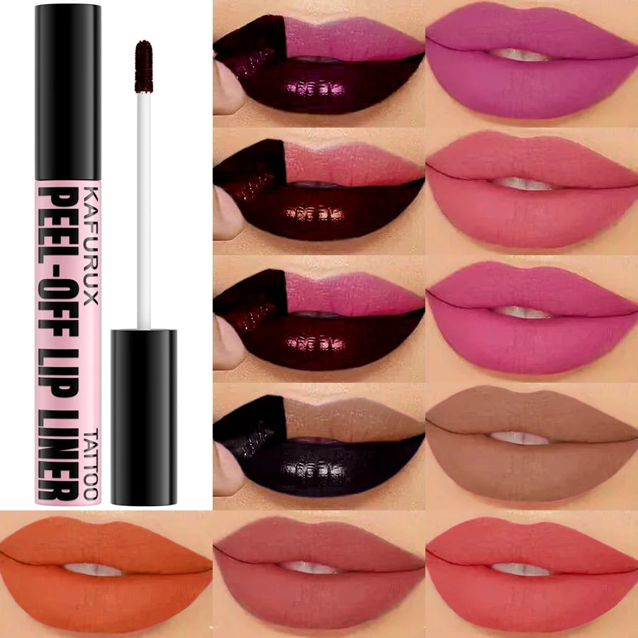 7 Colors Peel Off Lip Stain Reveal Long Lasting Waterproof Pink Tint Qme