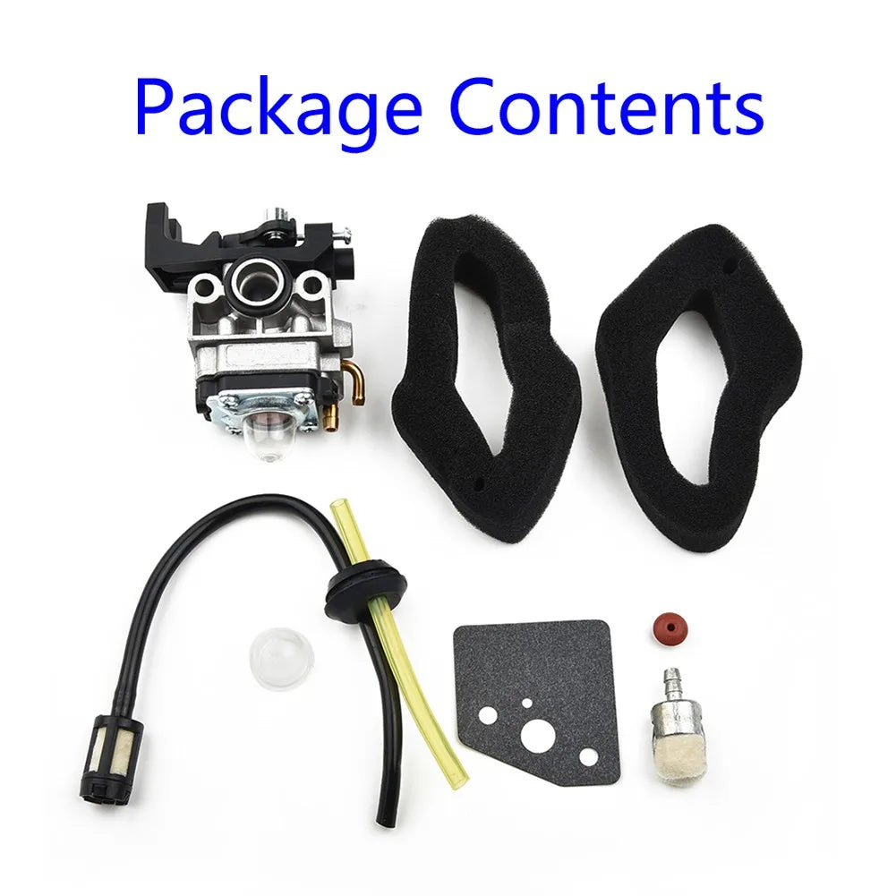 1set Carburetor Air Filter Fuel Line Fuel Tank Grommet Primer Bulb Kit For GX25 GX35 HHB25 ULT425 UMS425 UMK425 Trimmer Qme