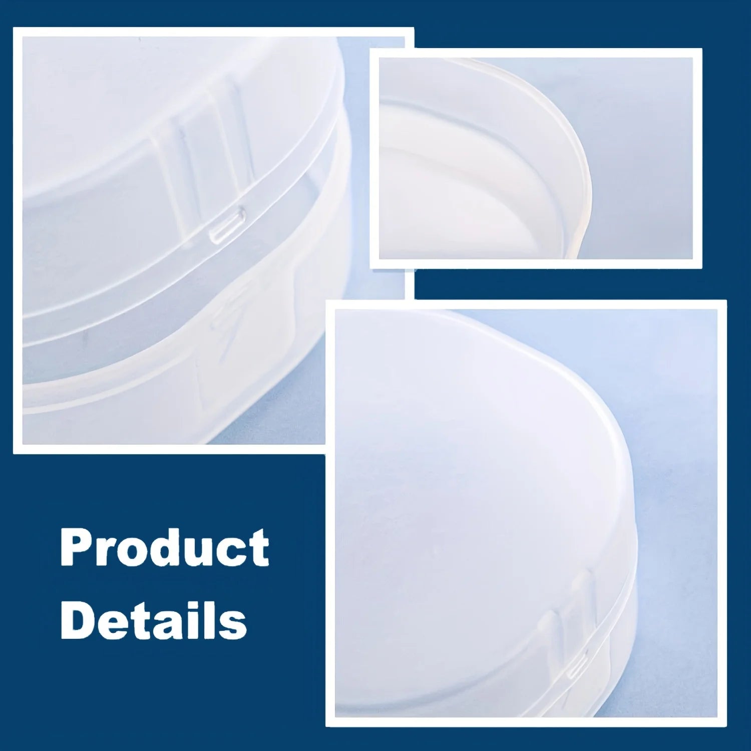 Round Soap Dish, Storage Box - Portable Cosmetic Cotton and Makeup Remover Storage Box, Sealed Travel Design Qme