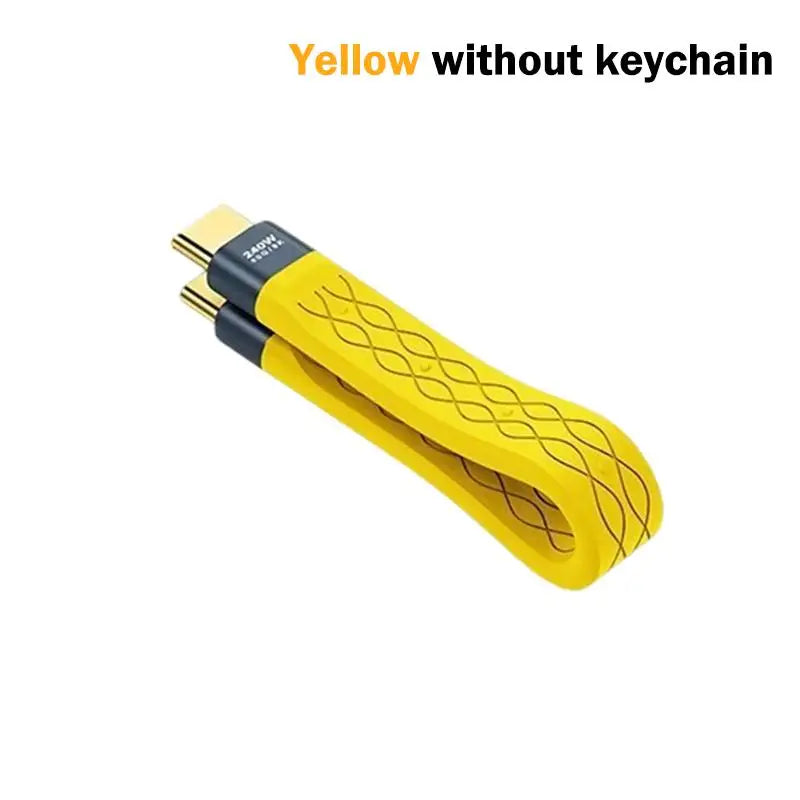 Multifunctional PD240W USB 4 40Gbps FPC Data Cable Type-c Portable Qme A3 without keychain