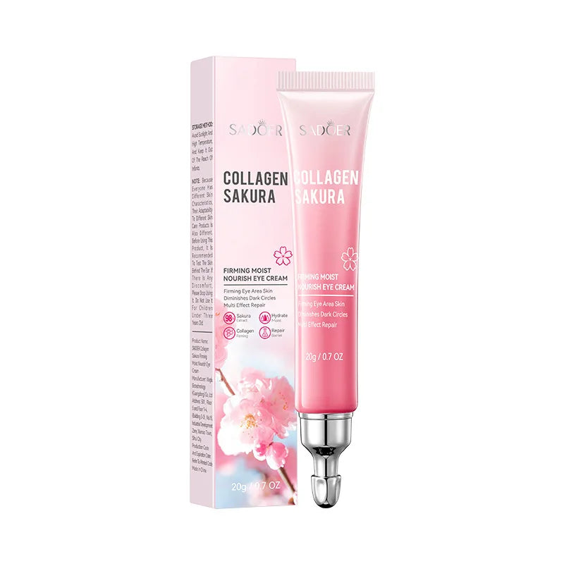 Sakura Collagen Eye Cream Faded Dark Circles Reduce Eyes Bags Firming Lifting Moisturizing Eye Creams Beauty Eyes Skin Care Qme 1pc