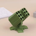 Launcher Pen Stand Desktop Organizer Home Office Decoration 3D Qme Green